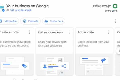 Google Business Profile “Profile Strength” Widget In Search Results