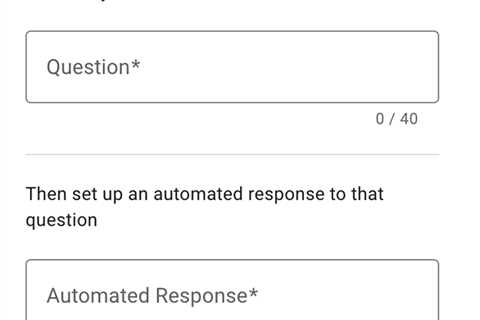 Google Business Profiles Messaging FAQs For Automated Responses To Customers