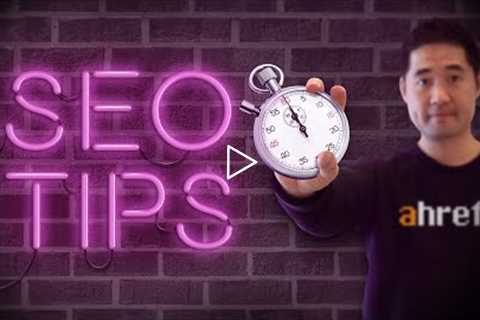 SEO Tips to Improve Organic Traffic in Under 15 Minutes