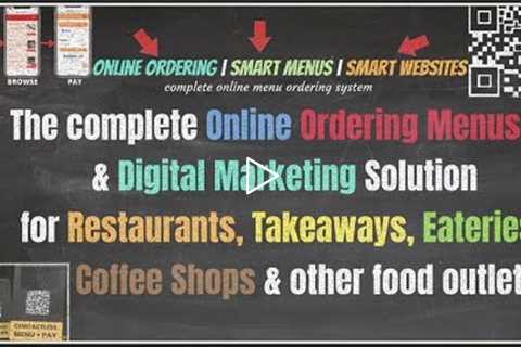 Restaurant Marketing - online menu ordering system