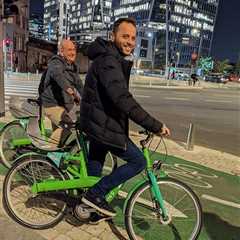 John Mueller & Daniel Waisberg Biking Near Google Tel Aviv