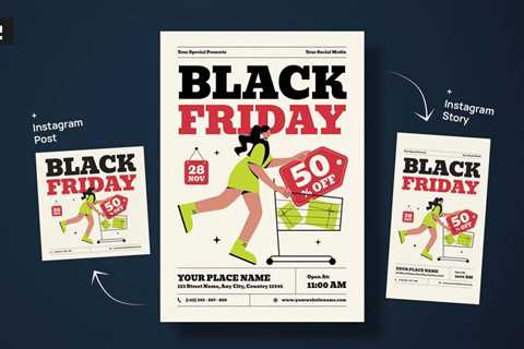 Collection of Awesome Black Friday Flyer Templates