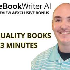 HOW I MADE A BOOK IN 3 MINUTES – ebookwriter ai review bonus – EBOOK WRITER AI DEMO
