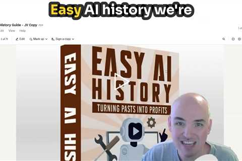 EASY AI HISTORY REVIEW BONUS OTO's WALKTHOUGH DEMO Turning Pasts Into Profits by Amy Harrop