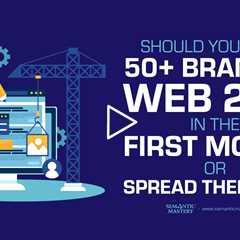 Should You Build 50+ Branded Web 2.0s in the First Month or Spread Them Out?