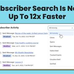 Subscriber Search Is Now Up To 12x Faster