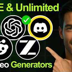 5 FREE & UNLIMITED AI Video Generators (Text-to-Video 2026) | No Limits, No Watermark
